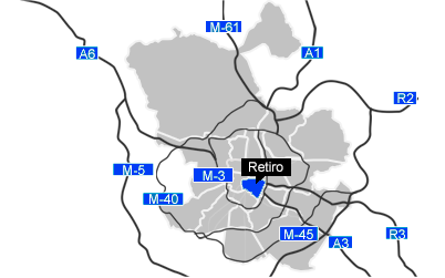Mapa del distrito de Retiro