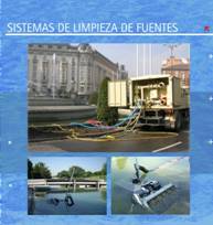 Sistema de limpieza de fuentes