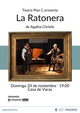 cartel con escena de teatro de la obra a representar