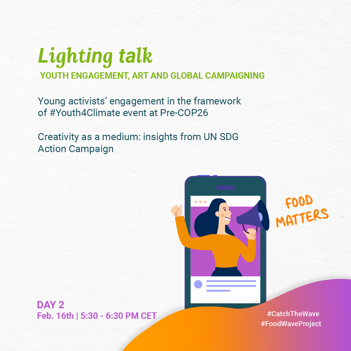 Lightning talk: youth engagement, art and global campaigning