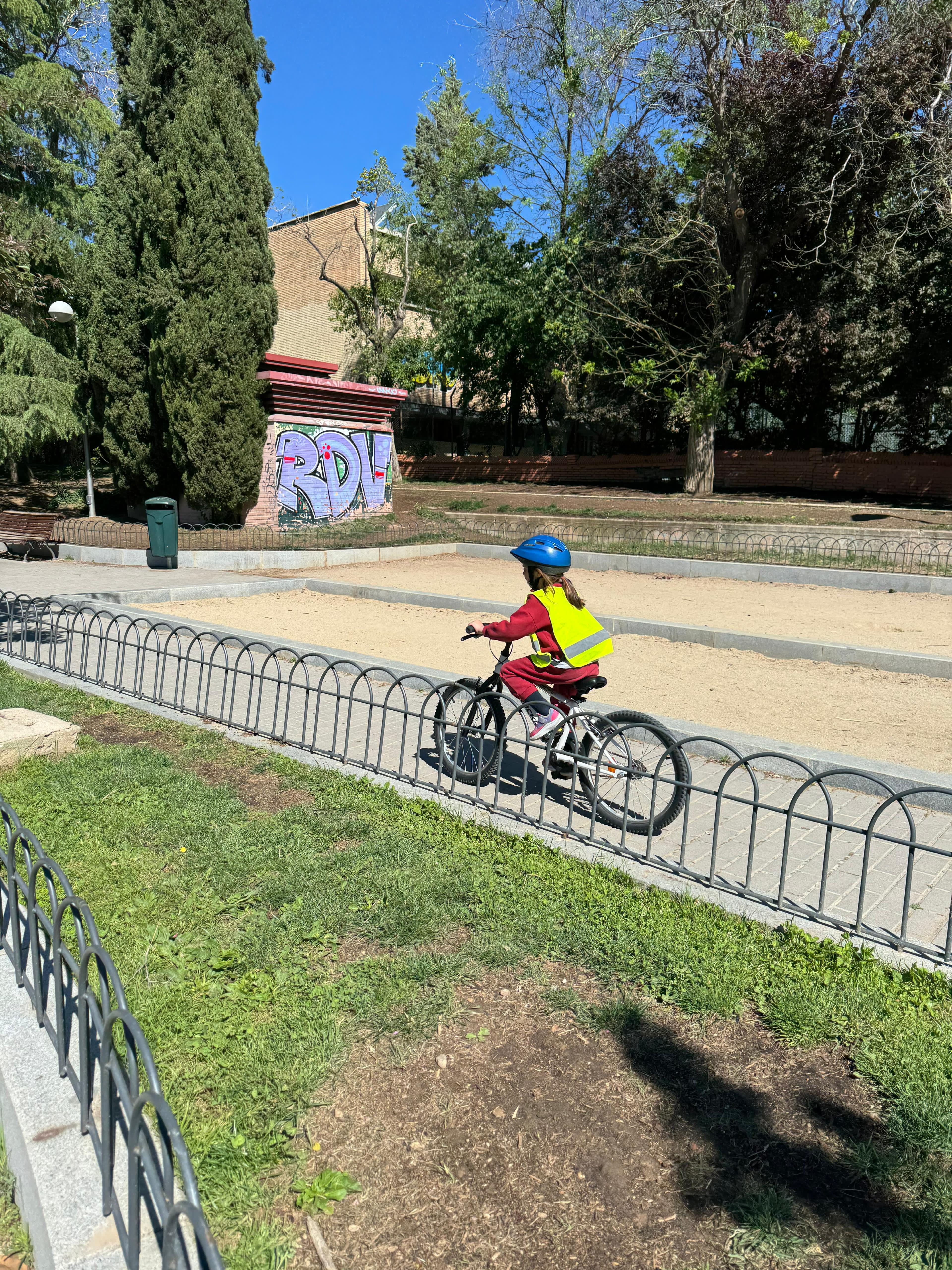 bicicleta en el parque