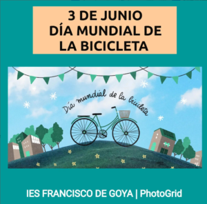 Cartel día mundial de la bicicleta