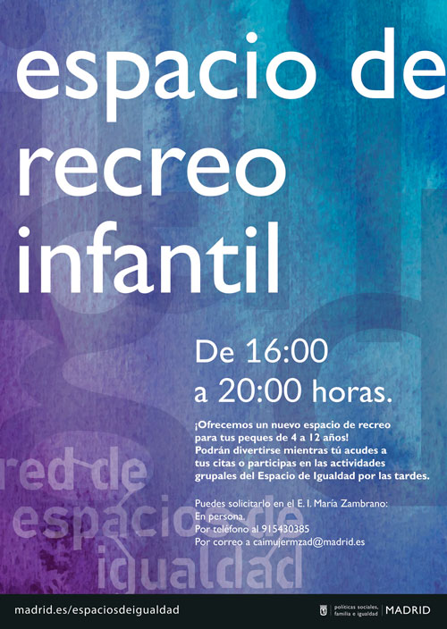 Espacio infantil del Espacio de Igualdad María Zambrano