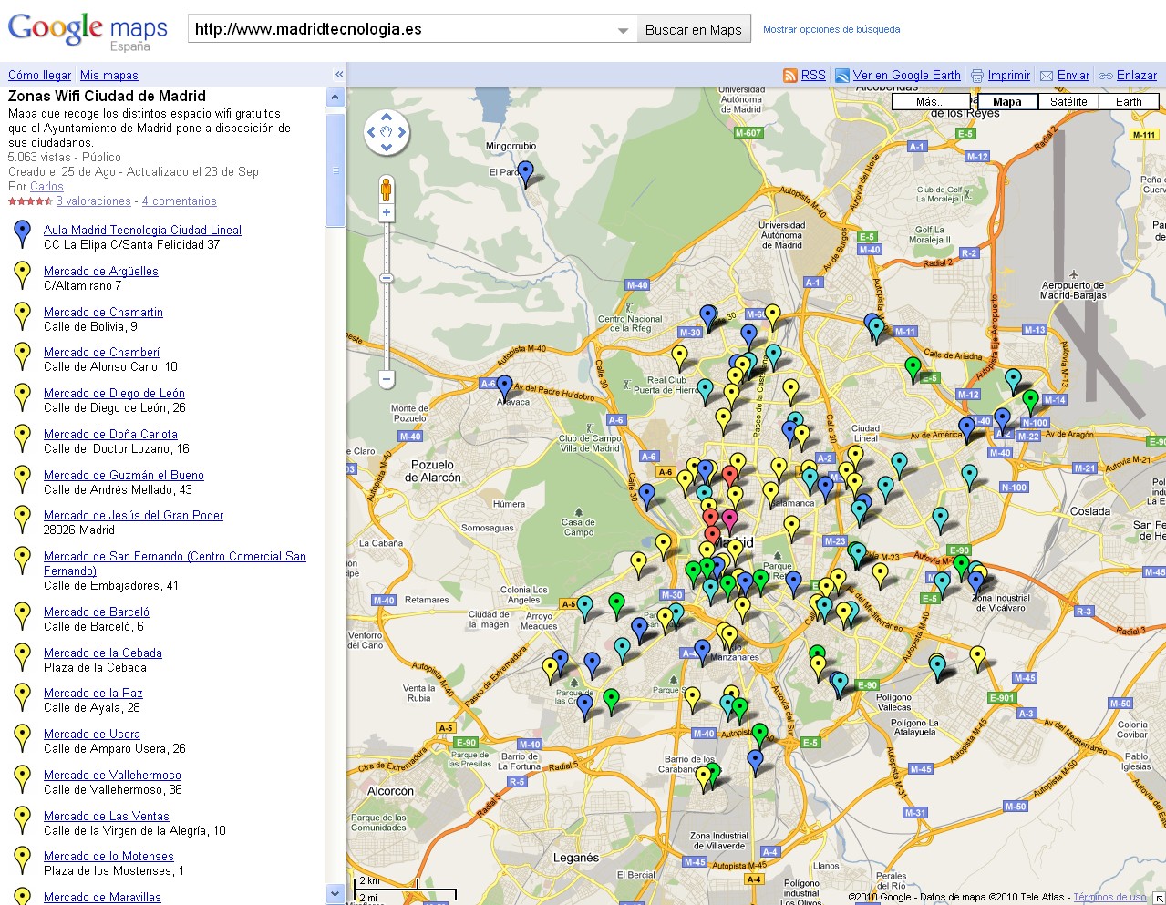 mapa wifi madrid Olavide, nueva zona wifi   Ayuntamiento de Madrid