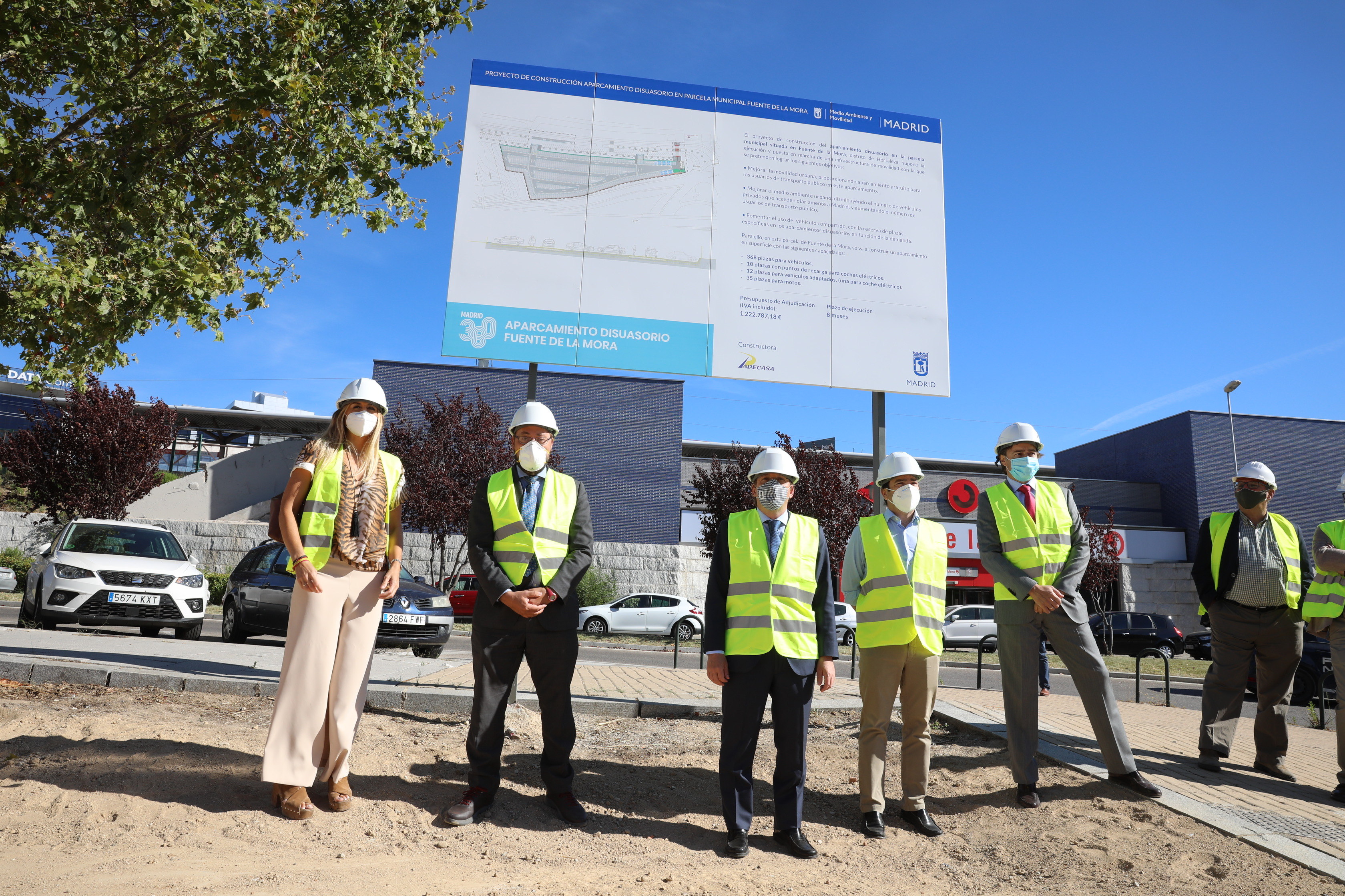 Almeida visita las obras del aparcamiento disuasorio de ...