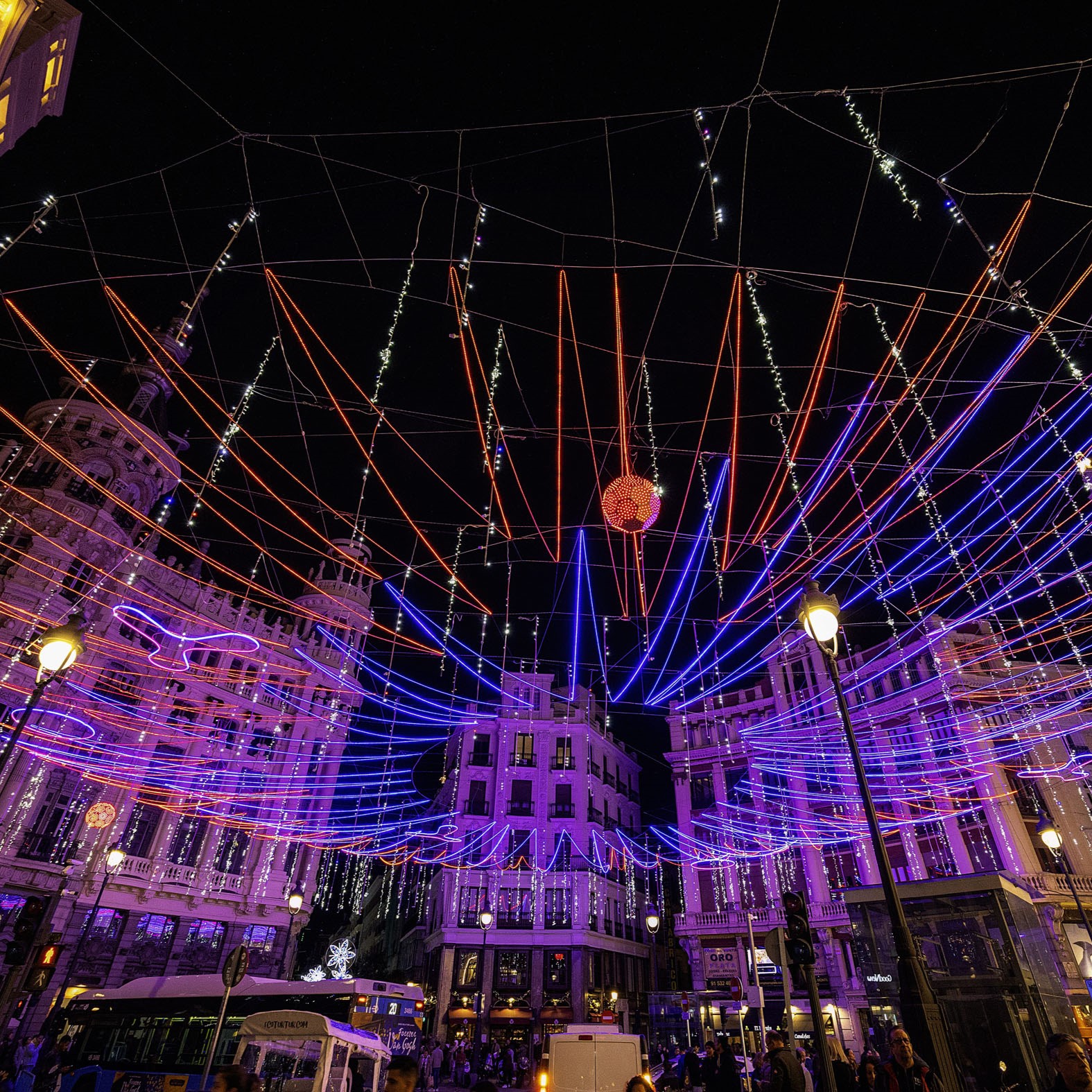 Luces navideñas en Madrid