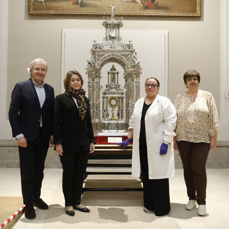 Rivera de la Cruz en la visita de hoy al Museo de Historia de Madrid