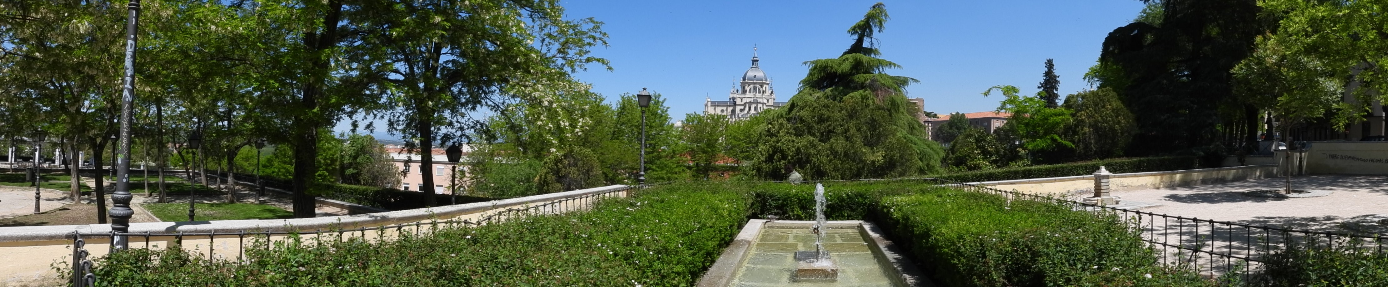 Panorámica de Jardines de las Vistillas